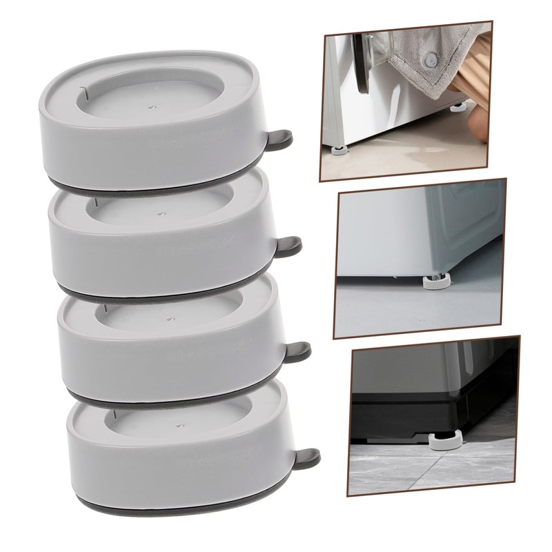 Mipcase 4pcs Anti-Slip Washing Machine Feet Pads for Vibration Reduction