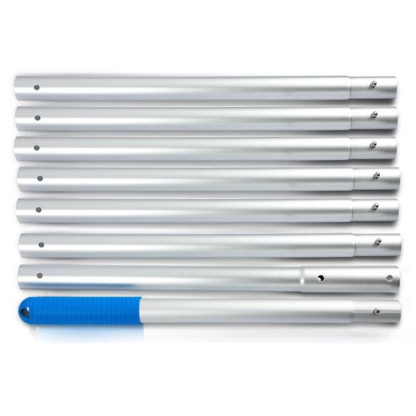 EcoNour 10.5 Foot Adjustable Aluminum Telescopic Swimming Pool Pole -