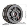 INJORA 1.0 RC Beadlock Rims Deep Plate Negative Offset 3.15