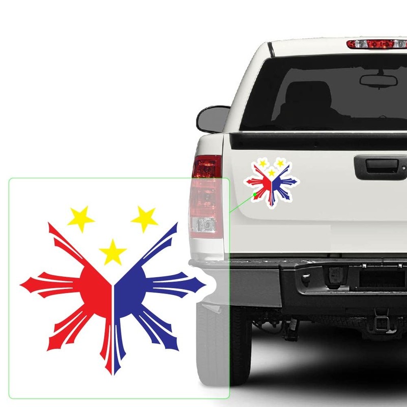 Philippines Flag Filipino Decal Sticker for Car Window, Laptop and