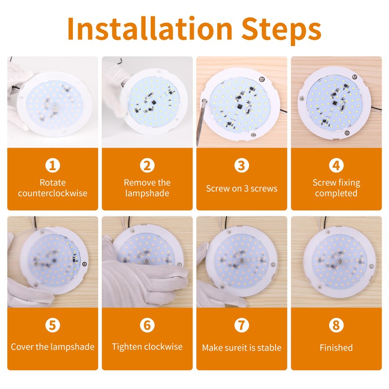 RVZONE RV Lights Interior, 5 Inch Cool White RV LED