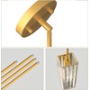 GOOUQA Crystal Pendant Lights for Kitchen Island - 10" Gold