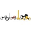 PIERCINGLINE Titanium Labret with Push Fit Crystal Disc Piercing Ear