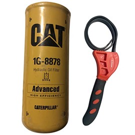 IndustrialHD IHD Strap Wrench Bundle w/Caterpillar 1G-8878 Hydraulic Oil Filter Advanced High Efficiency (1)