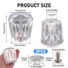 2 Pcs Large Shower Knob Replacement, Acrylic Tub Shower Faucet