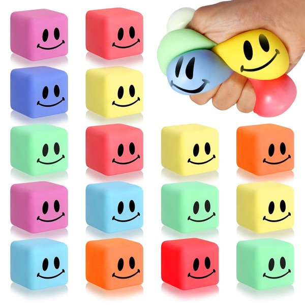 16 Pack Mini Slow Rising Stress Cube, Square Fidget Ice
