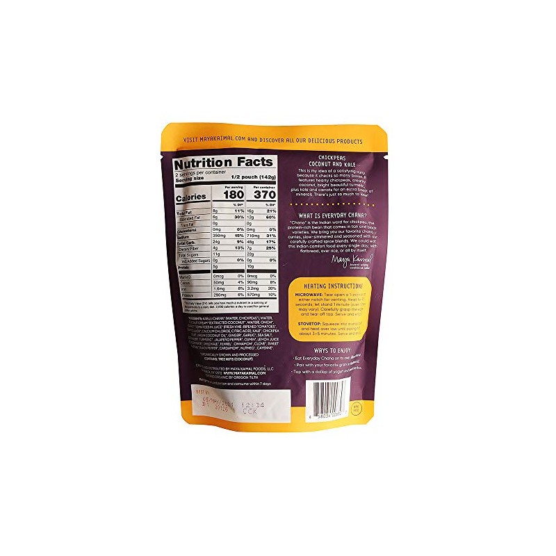 Maya Kaimal Everyday Chana Ccnt Kale 10 OZ