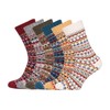A Pair of Colourful Jacquard Pattern Wool Socks for Men