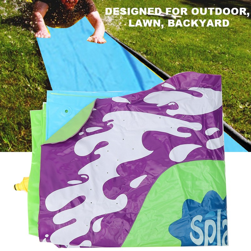 Water Slide Spraying Toy Outdoor Summer Lawn Backyard Party Children