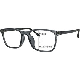 ProEyes Preston, Progressive Blue Light Blocking Readers, 0 Strength on Top Lens, Lightweight, Flexible, Durable