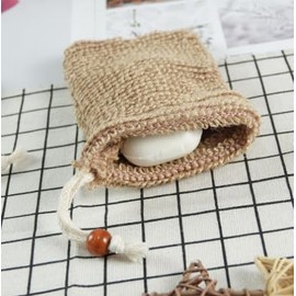 10Pack Soap Bag, Mesh Natural Sisal Soap Saver Bag with 2Pcs Hooks, Exfoliating Soapes Pouch Foaming and Drying Holder, Reusable Soapes Saver for Skin Friendly Bath and Shower Use