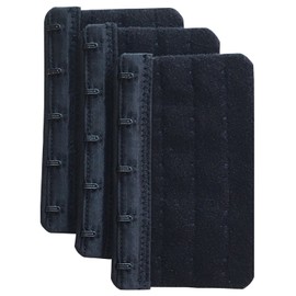 Chanie Women Pack of 3 Soft Comfortable 5 Hooks Bra Extender,2.3"x 3.7"