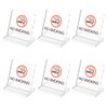AHANDMAKER Pack of 6 Acrylic Table Signs for Smoking Prohibited,