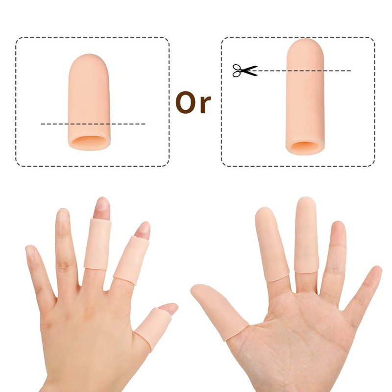 20 Pack Gel Finger Cots, Finger Protector Support New Material