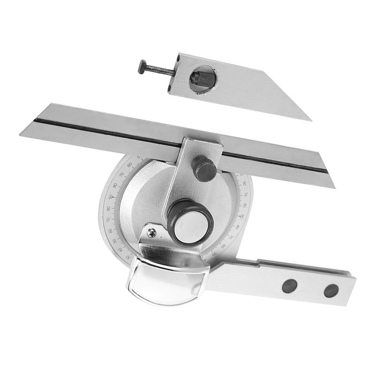 360 Degree Steel Universal Bevel Protractor Angle Finder Measuring Ruler