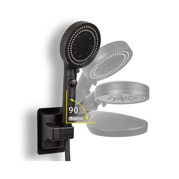 SoaShower High Pressure Handheld Shower 5-Settings、Leakproof Extra Long 78 Inch