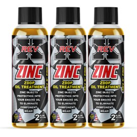 REV-X Zinc ZDDP Oil Additive - 2 fl. oz. (3 Pack)