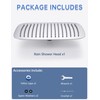 14 Inch All Metal Rectangular Rain Shower Head, Large Rainfall