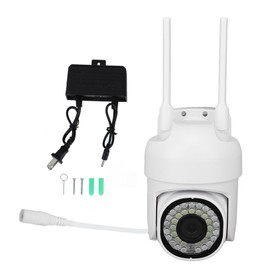 5G Wireless Cameras 360 Degree Rotation 2MP Full Color Night Vision Two Way Intercom Motion Detection Camera 100‑240V US Plug