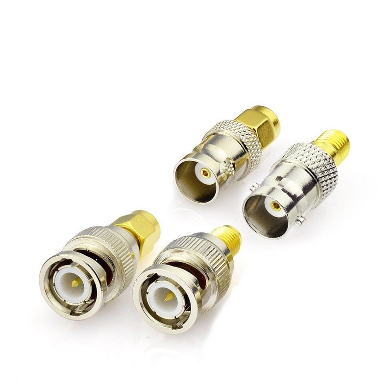 Eightwood Antenna Adapter Kit SMA to BNC 4 Type for