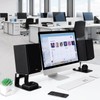 VAYDEER Desktop Speaker Stands with Vibration Absorption Pads, Metal Speaker