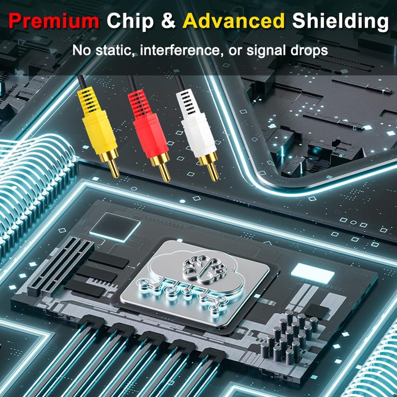 FlyroadUp RCA AV Switch 8 in 1 Out Composite Video