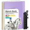POPYOLA 9" x 12" Sketch Book with Bookmark Ruler, 100