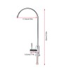 Kitchen Faucet Tap,Modern Zinc Alloy Rotatable Gooseneck Tap Chrome Reverse