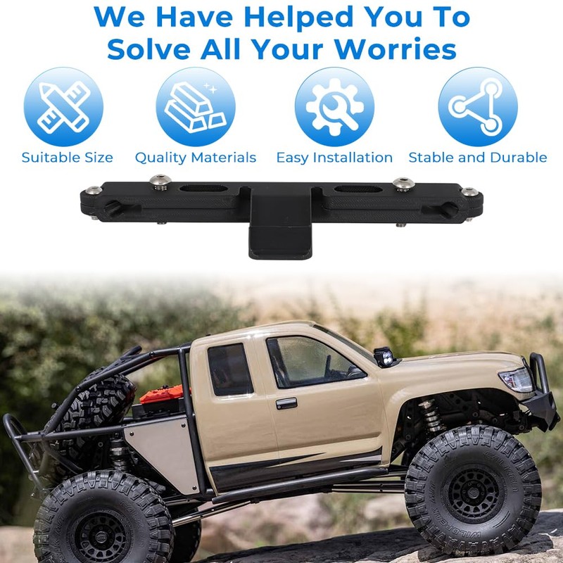 AUTOVIC Upgrade Clipless Engine Hood Latch Kit for Axial SCX6