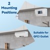 Under Cabinet/Counter Outlet Box for Hidden Outlets, Easy to Install,