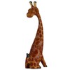 ART-CRAFT Wooden Giraffe Wood Carving Painted Miniature Height 20 cm