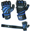 Elite Leather Gym Gloves with Built in 2" Wide Wrist