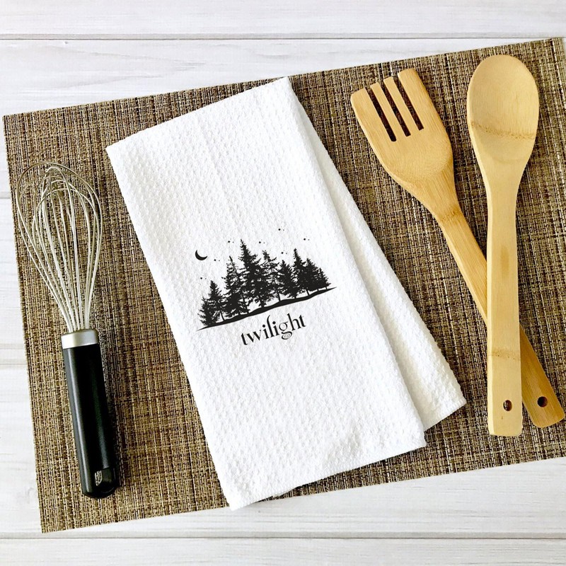 BAUNA Twilight Inspired Kitchen Towel Vampire Movie Dishes Towel City