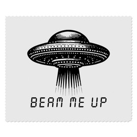 2 x 'Beam Me High' UFO Microfibre Lens / Glasses Cleaning Wipes (LC00028653)