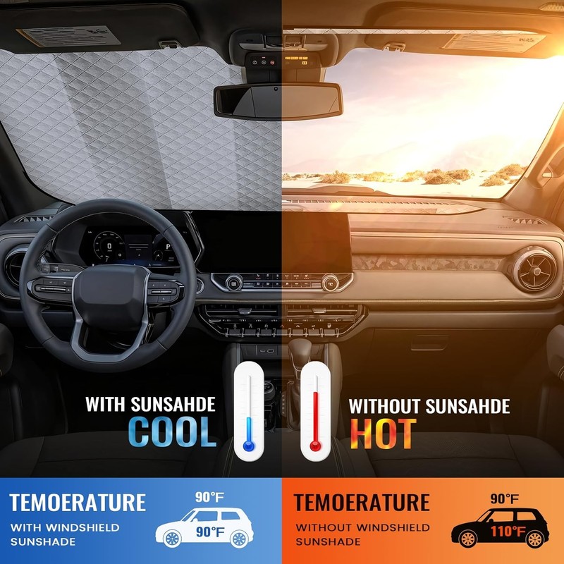 Windshield Sun Shade Car Sun Shade, Folding Car Shades for