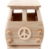 Minibus, LxWxH 17x10x13 cm, pine, empress wood, 1pc