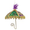 December Diamonds 79-81380 Mardi Gras Umbrella Hanging Ornament 5 Inch