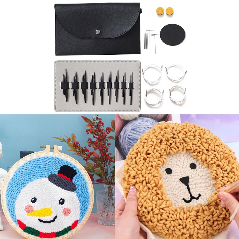 Zeizafa Circular Knitting Needle Set Short Round Knitting Needle Interchangeable