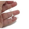 Crystal Quartz Necklace Sterling Silver Trilliant Clear Gemstone Faceted Briolette