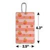Cute Peaches and Stripes Pattern Luggage Card Suitcase Carry-On ID