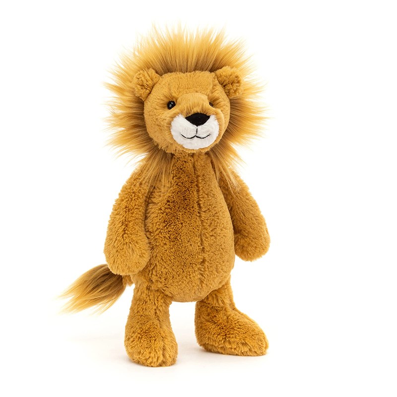 Jellycat Bashful Lion Stuffed Animal, Medium 12 inches - Big