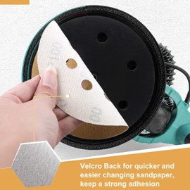 GOLD DEER 5 Inch 8 Hole Hook and Loop Sanding Discs 100 Grit Random Orbit Sandpaper for Power Random Orbital Sander Woodworking Automotive Metal Working,30 Pack