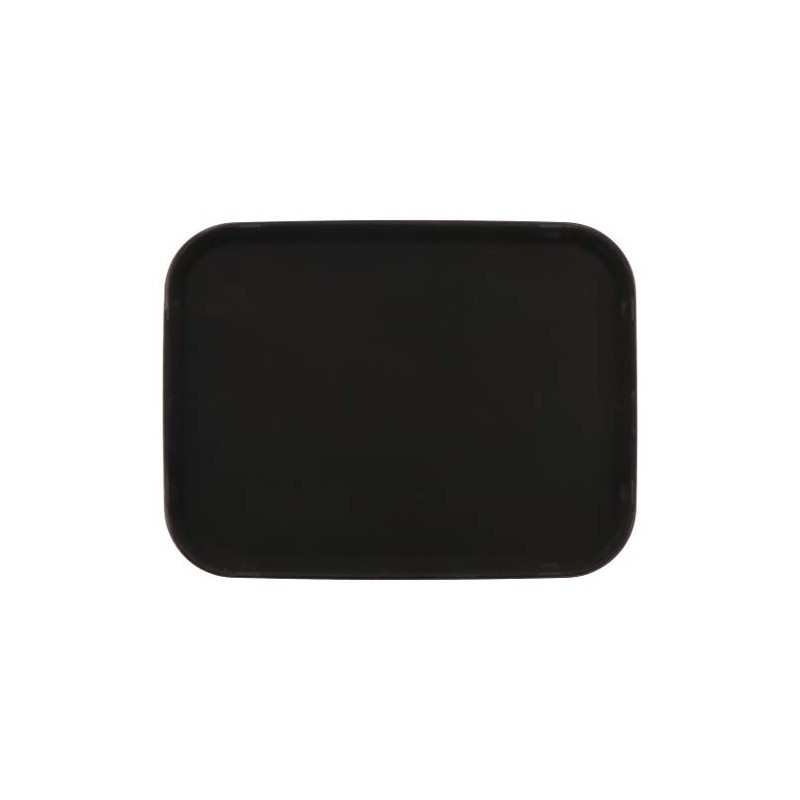 G.E.T. NS-1216-BK BPA-Free Non-Slip Plastic Rectangular Serving Tray, 12" x