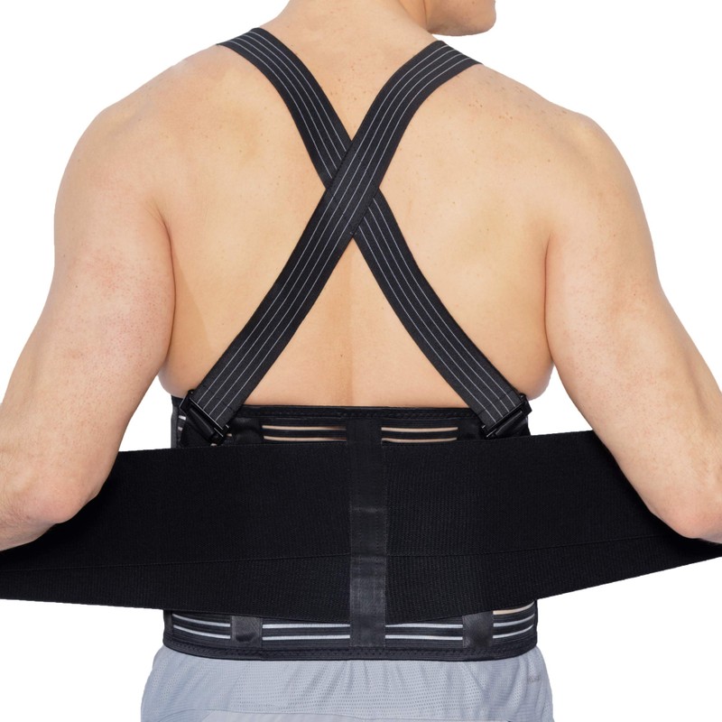 Neotech Care Adjustable Back Brace Lumbar Support Belt with Suspenders,