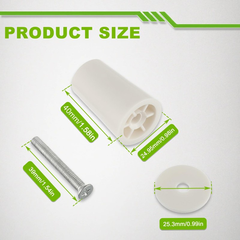 EPLZON Stop Stop for Roller Shutters 40 mm White Roller