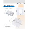 POPANU Recessed Lighting 4-inch Square-LED - Canless Recessed Light Fixture,