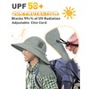 Tirrinia Men's Neck Flap Sun Hat - Grey Fishing Safari