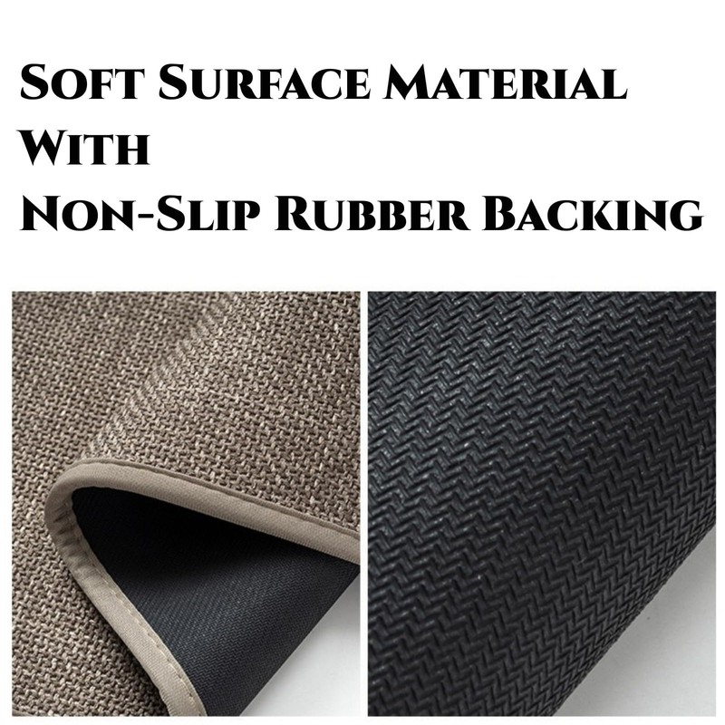 Non-Slip Corner Shower Mats,Semi-Circular Bath Mat, Curved Bath Rug, Washable