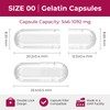 ATLEMISME Empty Gelatin Capsules Size 00 - Gelatin Capsules Empty
