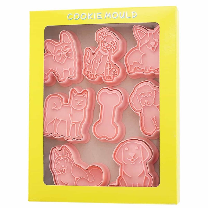Eidoct 8PCS Cookie Cutters Shapes Baking Set Moulds Cookie Cutters
